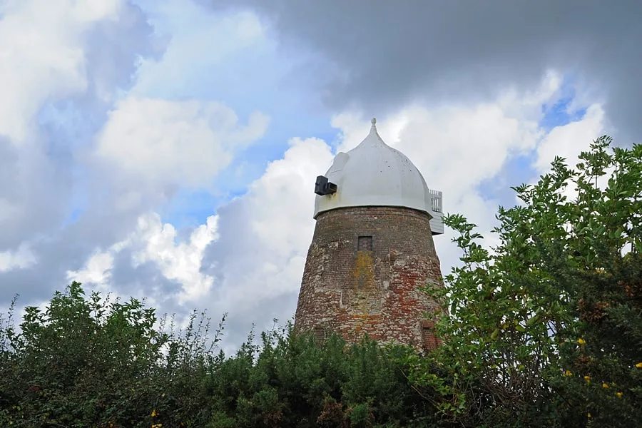 Halnaker Windmill, currently being restored. Halnaker, West Sussex, England