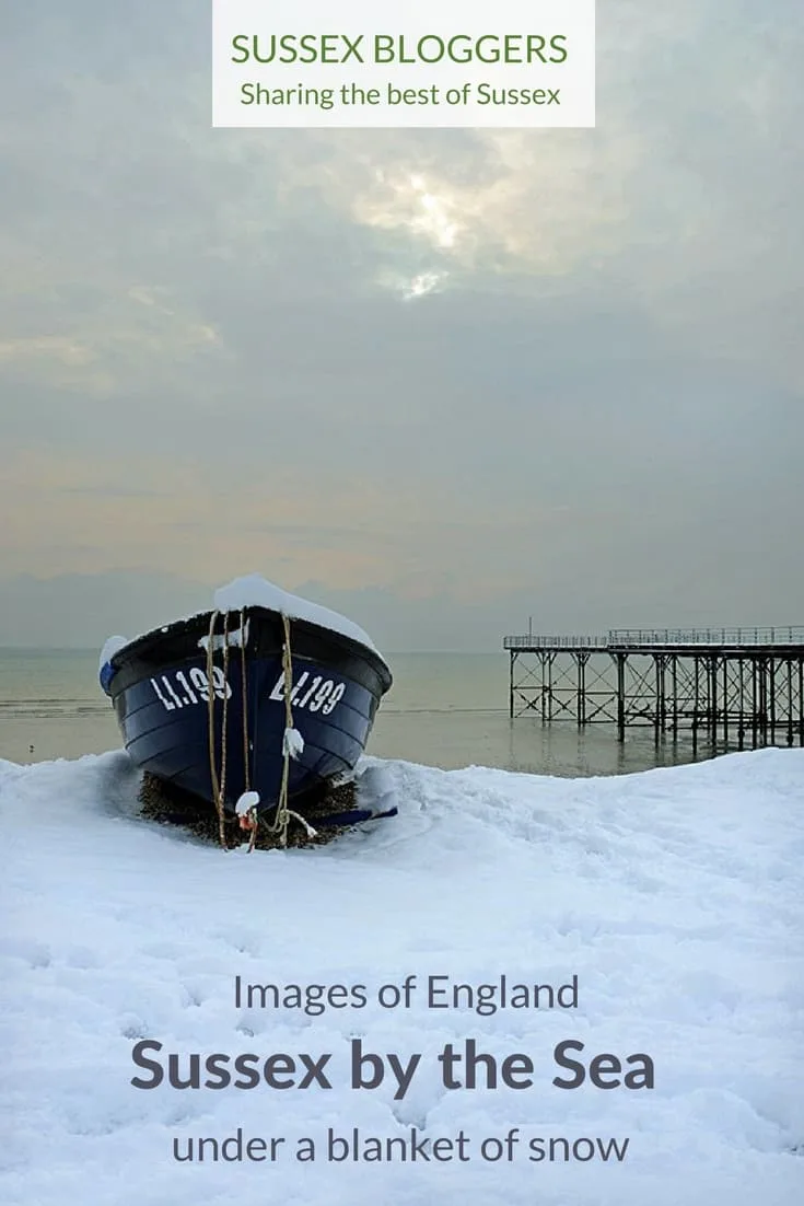 Images of Bognor Regis, West Sussex under a blanket of snow