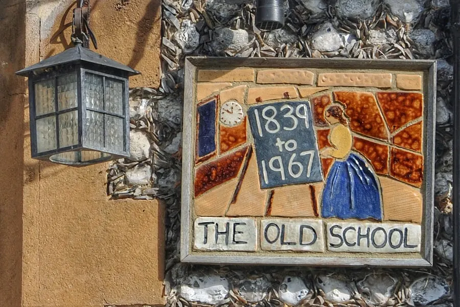 The Old School - the village school where Rose Gribble taught in Oving near Chichester, West Sussex