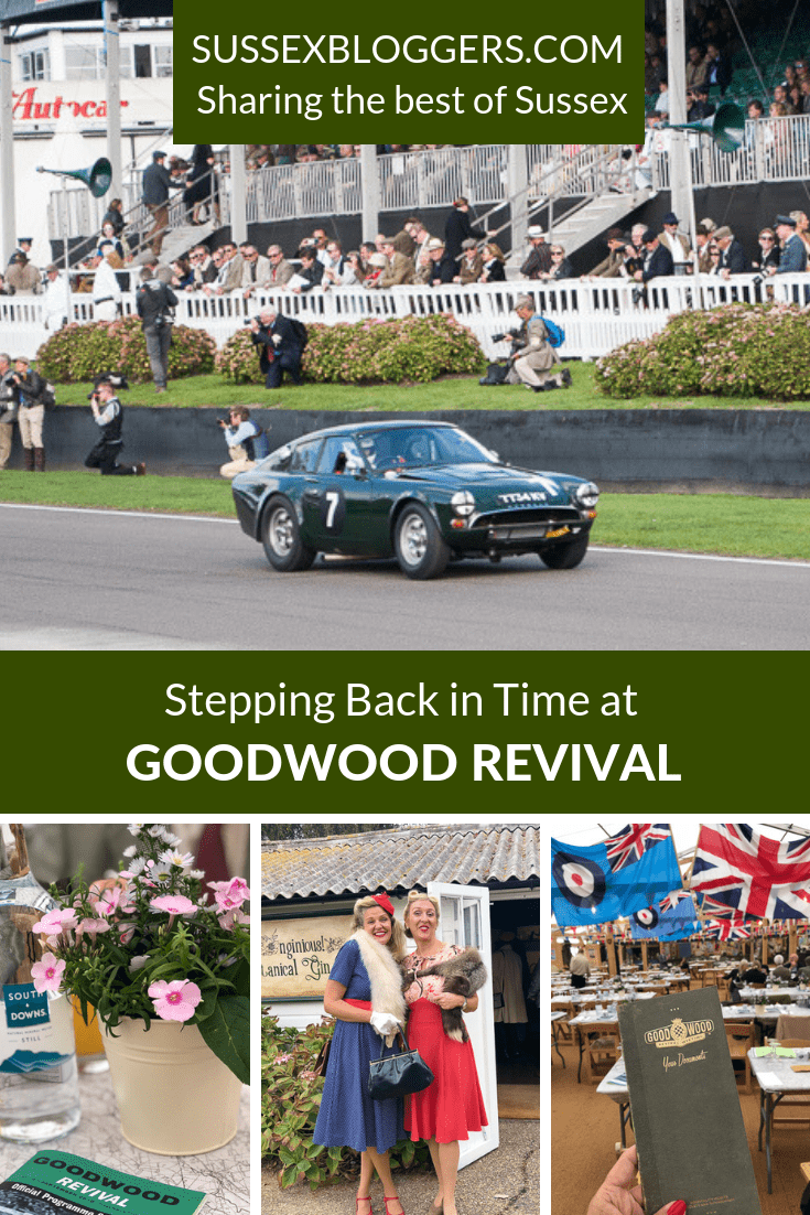 Stepping back in time at Goodwood Revival in West Sussex. A day of vintage motor races, aircraft and retro clothing #goodwood #goodwoodrevival #vintage clothing #classiccars #motorracing #sussexbloggers