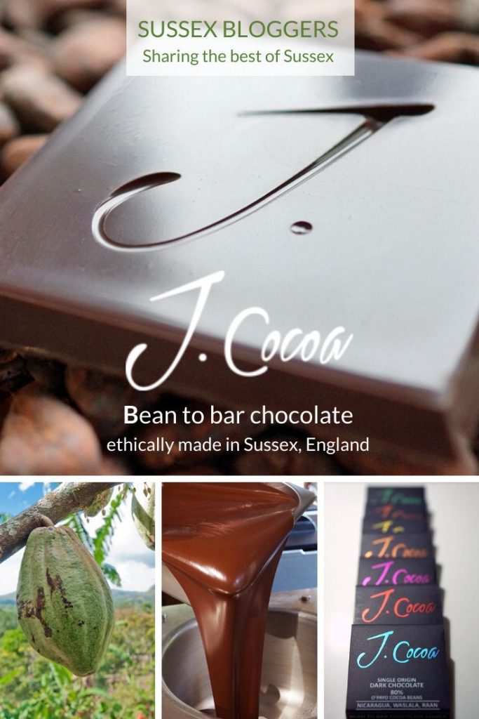 Sussex Bean to Bar Chocolate rom J. Cocoa