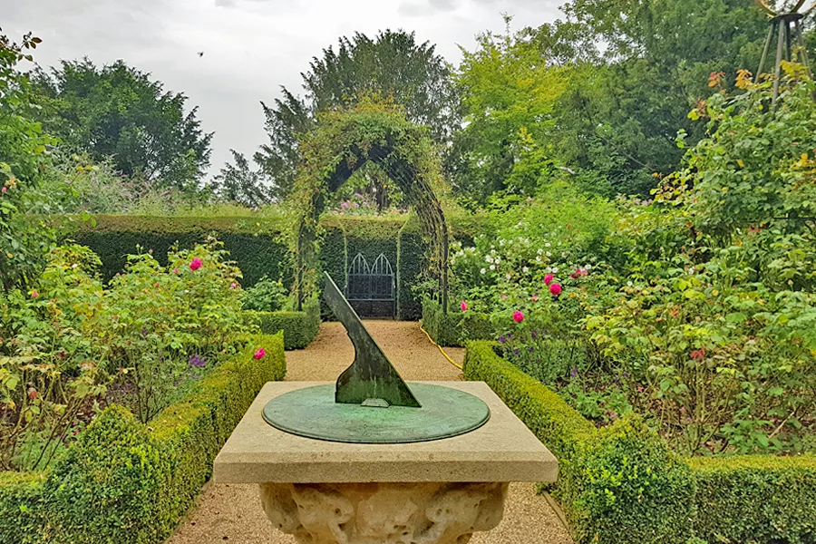 The rose garden at Arundel Castle, West Sussex