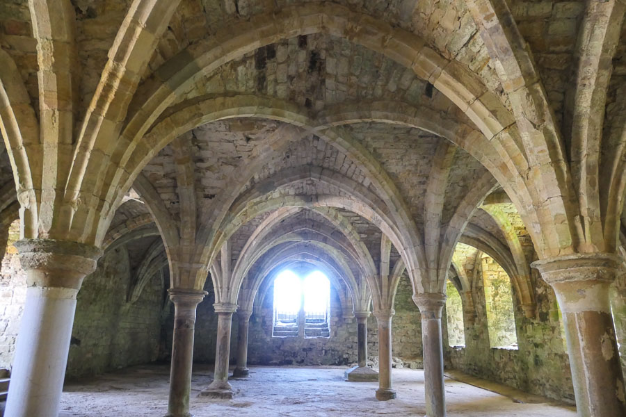 Vaulted Ceilings in novices chamber, Battle Abbey