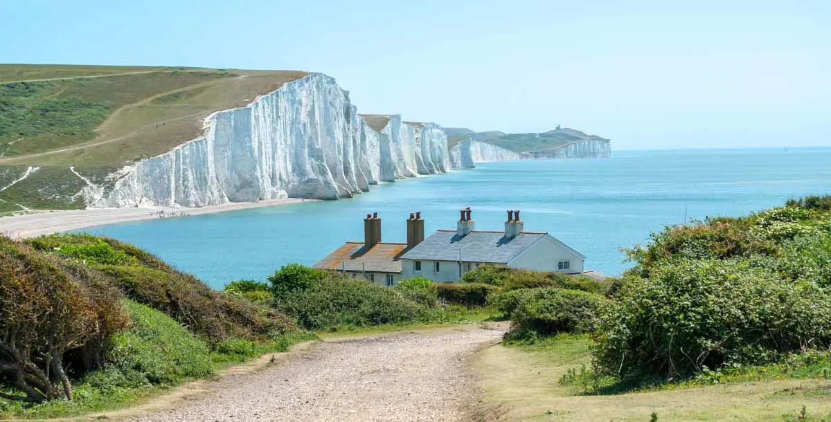 Seven Sisters Cliffs a top tourist attraction in East Sussex