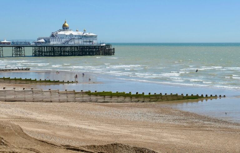 Eastbourne Beach and pier, East Sussex