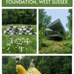 Goodwood Art Foundation montage of sculptures and the 24 restaurant for pinterest