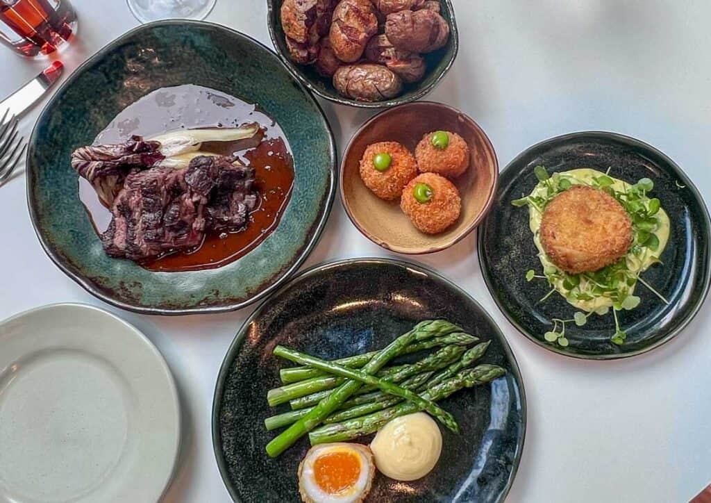 Small plates at 24 cafe restaurant Goodwood Art Foundation