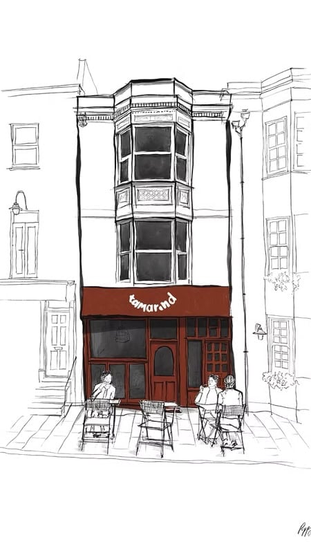 Artists impression of Tamarind Thai Restaurant, Brighton