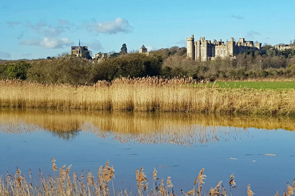 Arundel Castle from the River Arun-1